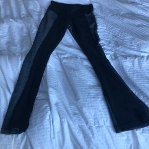 Grey and black yoga pant
